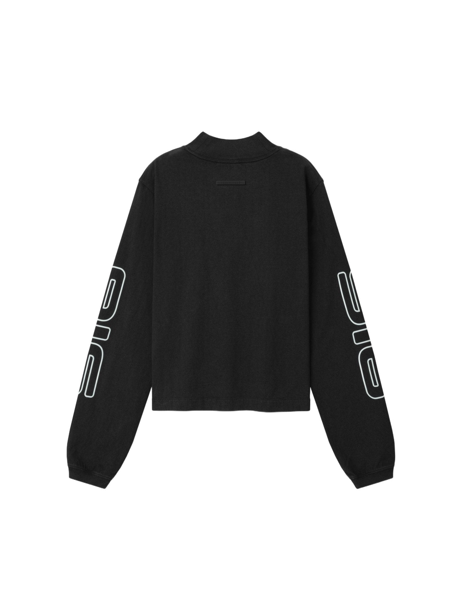 Fear of God Essentials Women's Slim Mock Neck Longsleeve Tee Washed Vintage Black - Im Your Wardrobe