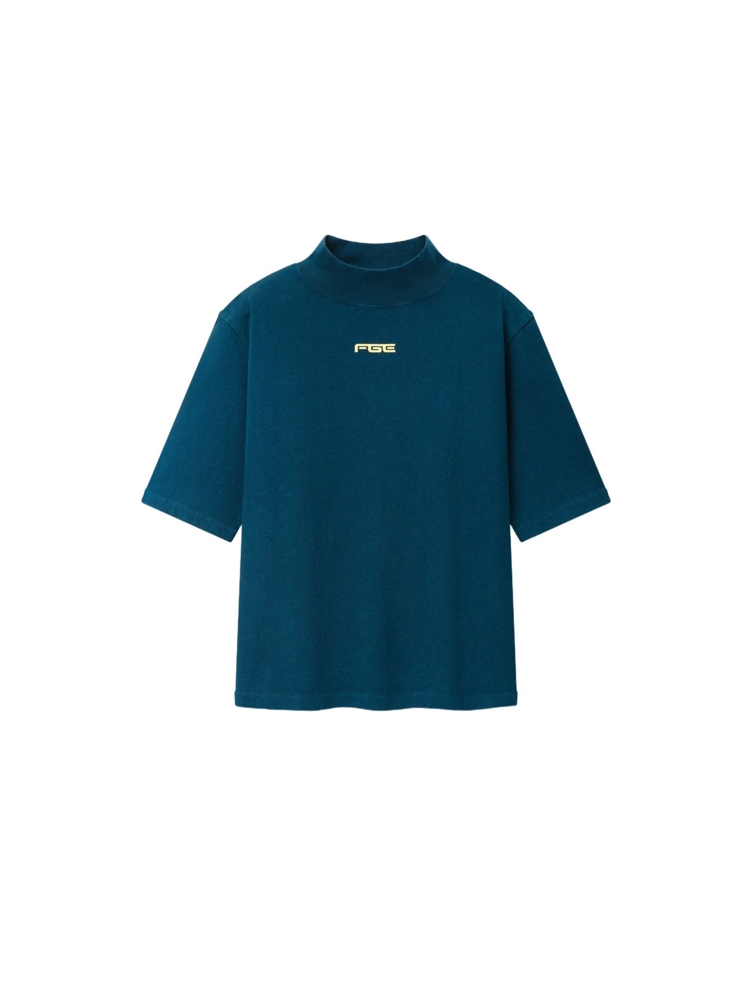 Fear of God Essentials Women's Slim Mockneck Tee Washed Night Sea - Im Your Wardrobe