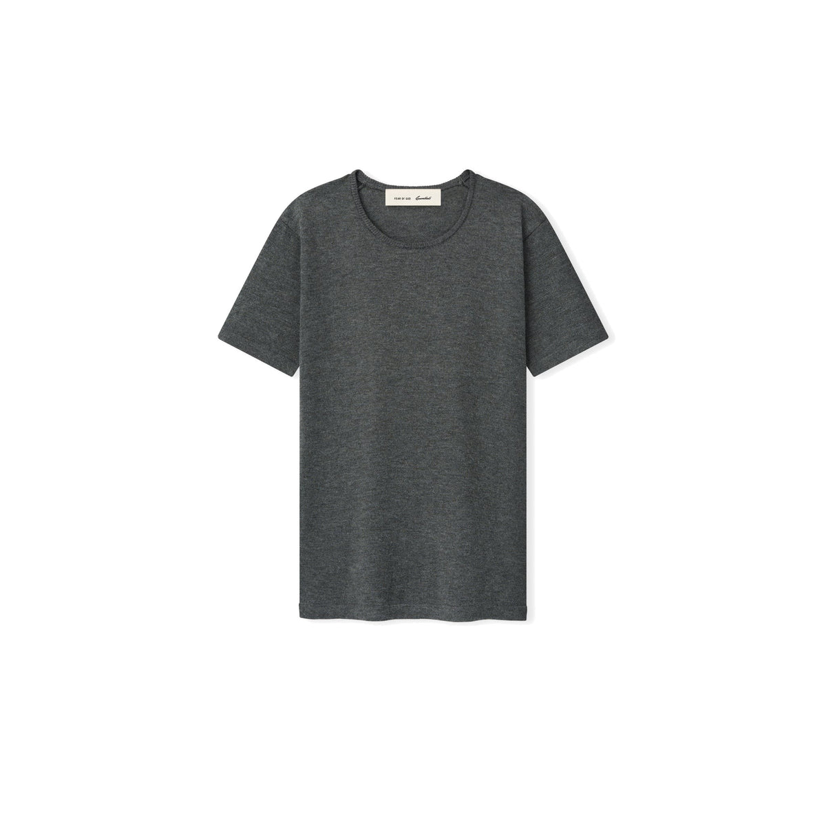 Fear of God Essentials Women's Soft Knit Slim Classic Tee Iron Grey