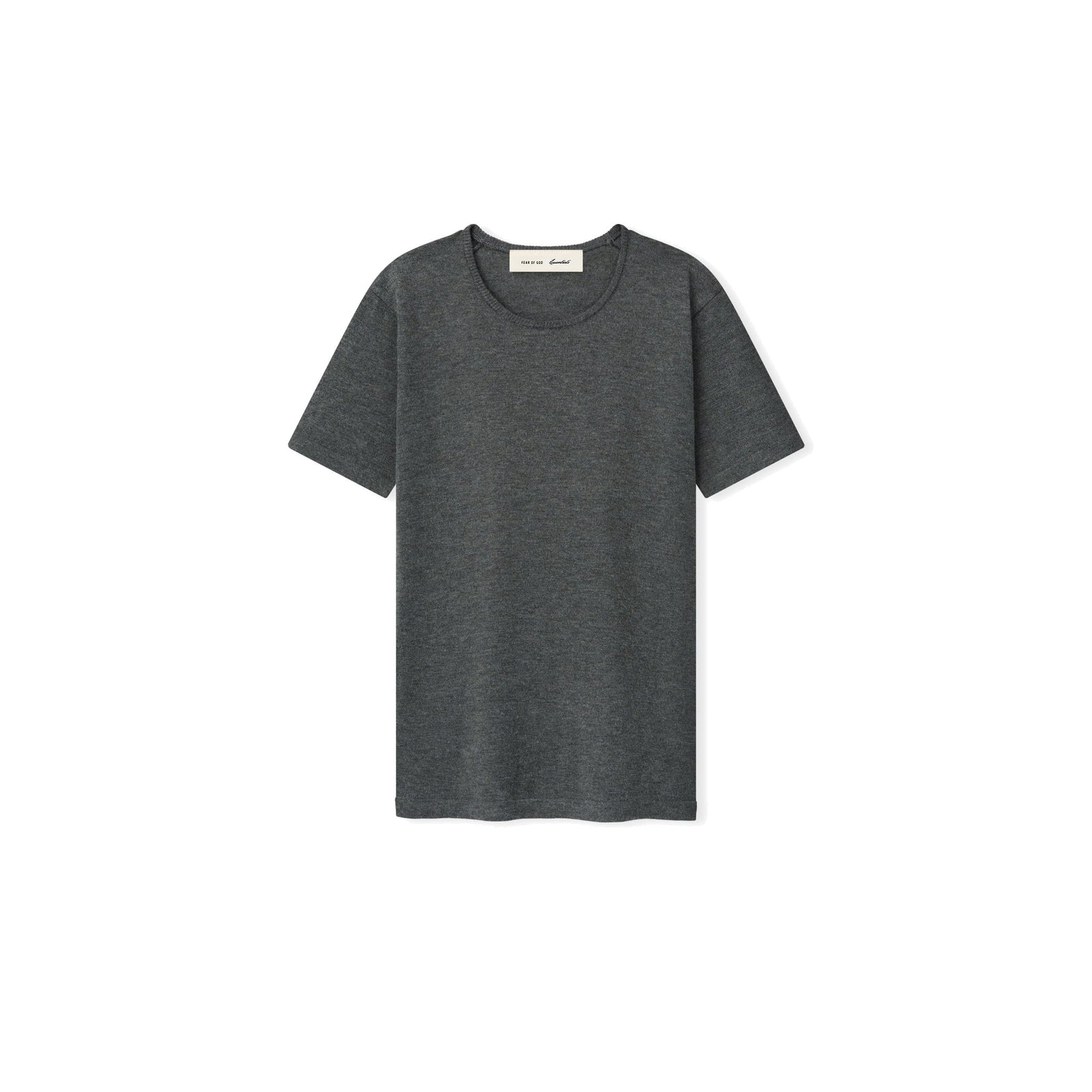Fear of God Essentials Women's Soft Knit Slim Classic Tee Iron Grey - Im Your Wardrobe