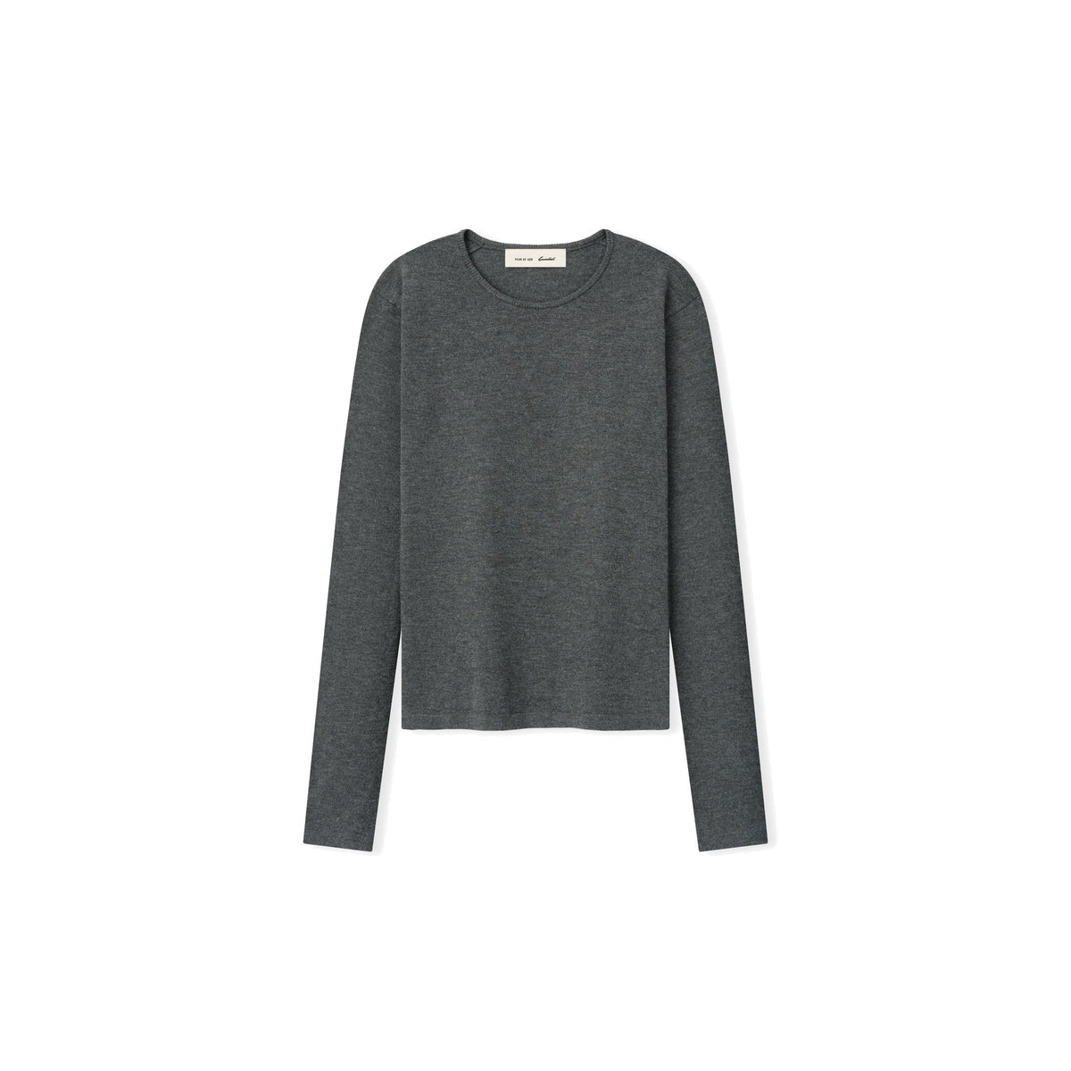 Fear of God Essentials Women's Soft Knit Slim Longsleeve Iron Grey