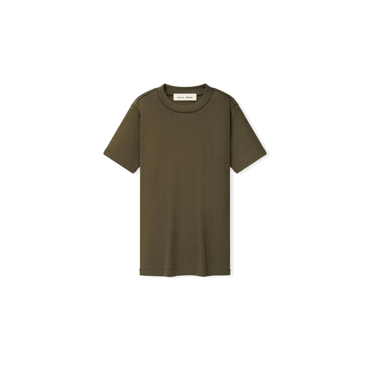Fear of God Essentials Women's Soft Rib Fitted T-Shirt Moss