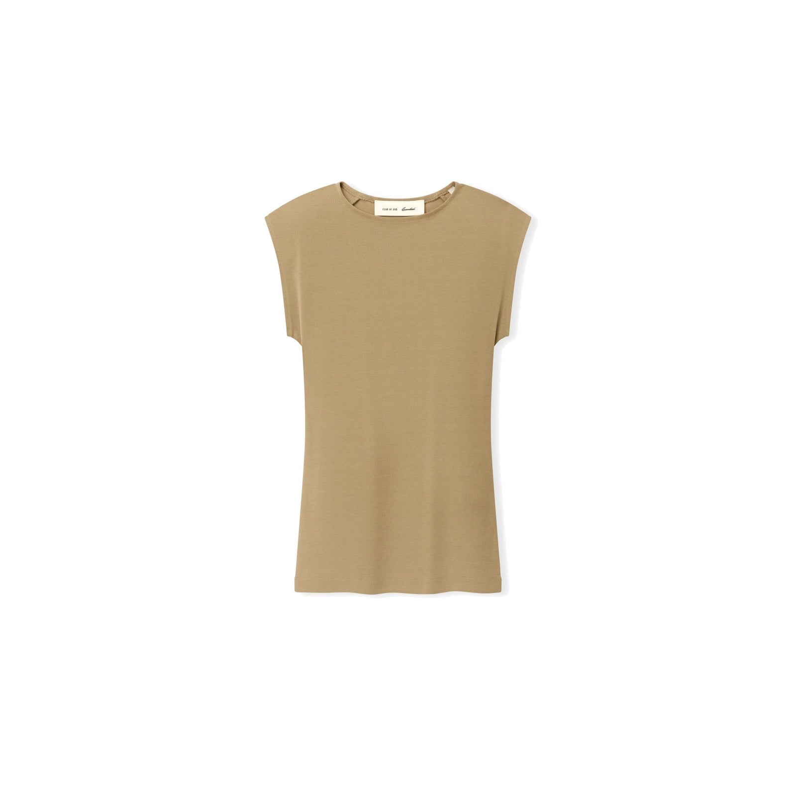 Fear of God Essentials Women's Soft Rib Fitted Tank Dune - Im Your Wardrobe