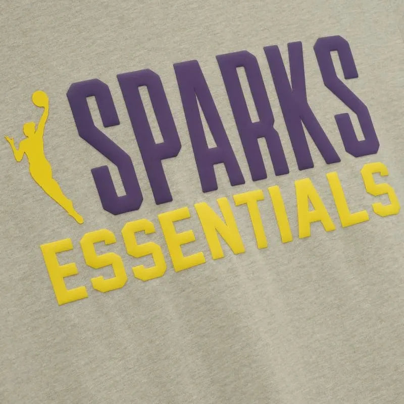 Fear of God Essentials Womens Sparks Classic Tee Heather Stone - Im Your Wardrobe