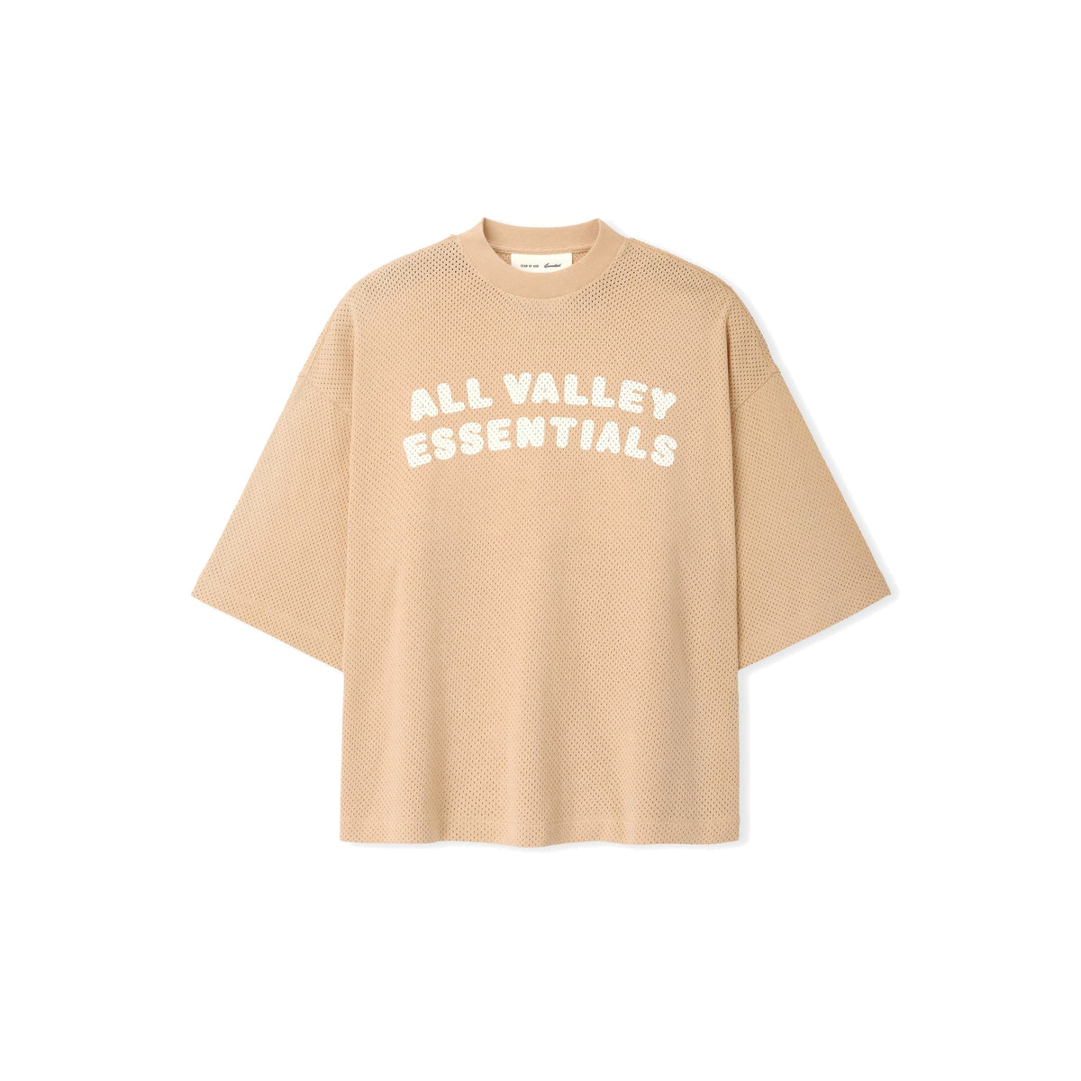 Fear of God Essentials Women's Sport Mesh Merch Tee Ginger
