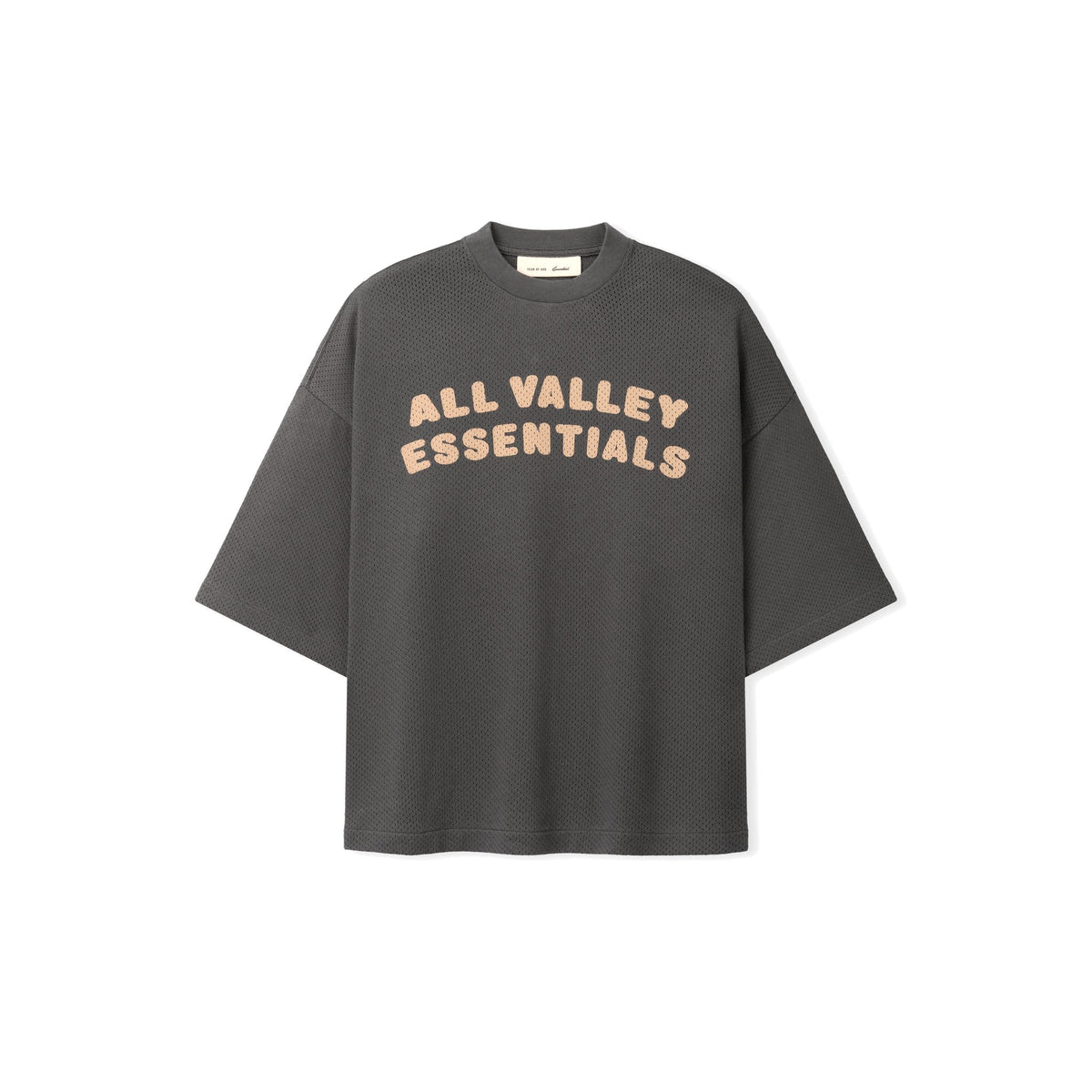 Fear of God Essentials Women's Sport Mesh Merch Tee Iron Grey