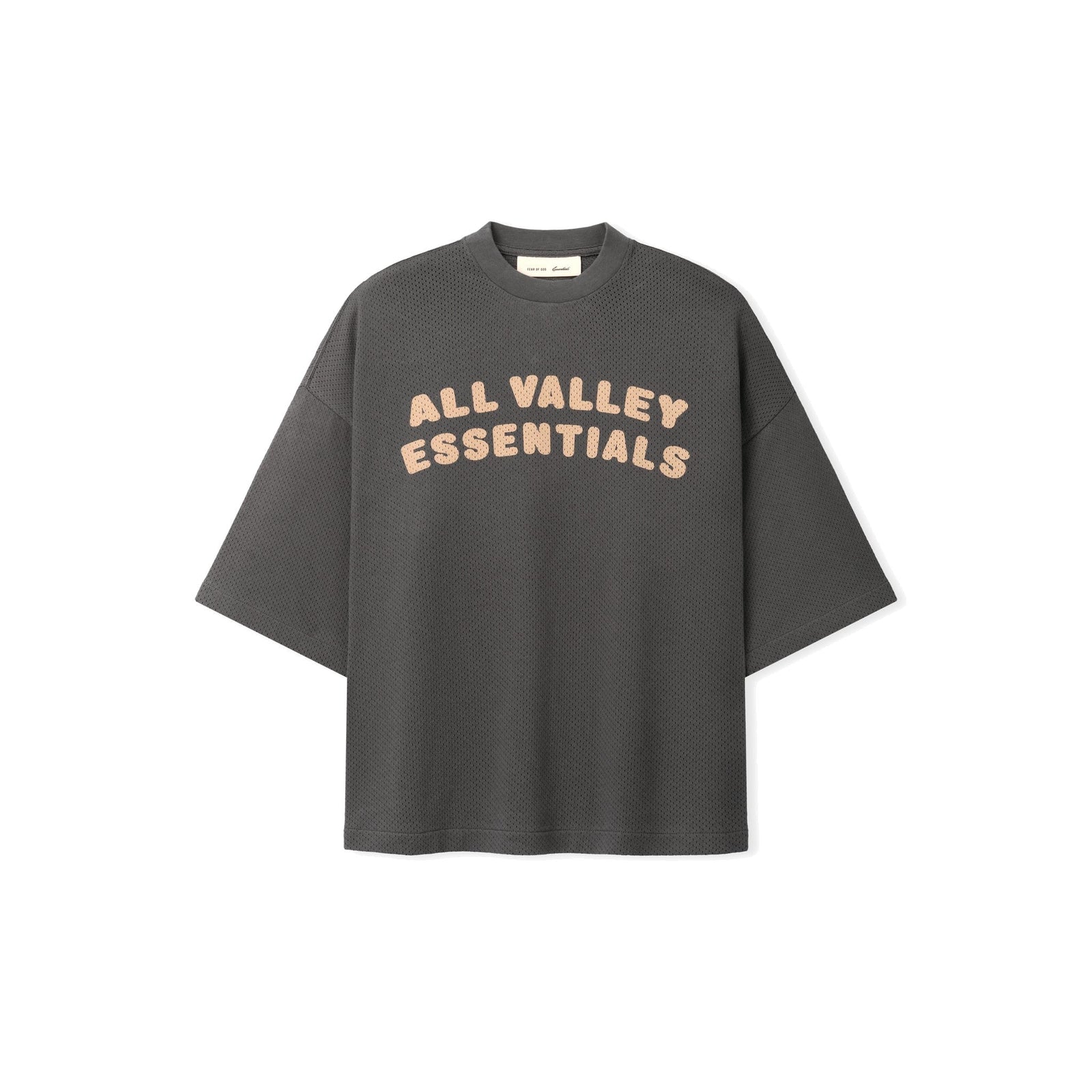 Fear of God Essentials Women's Sport Mesh Merch Tee Iron Grey - Im Your Wardrobe