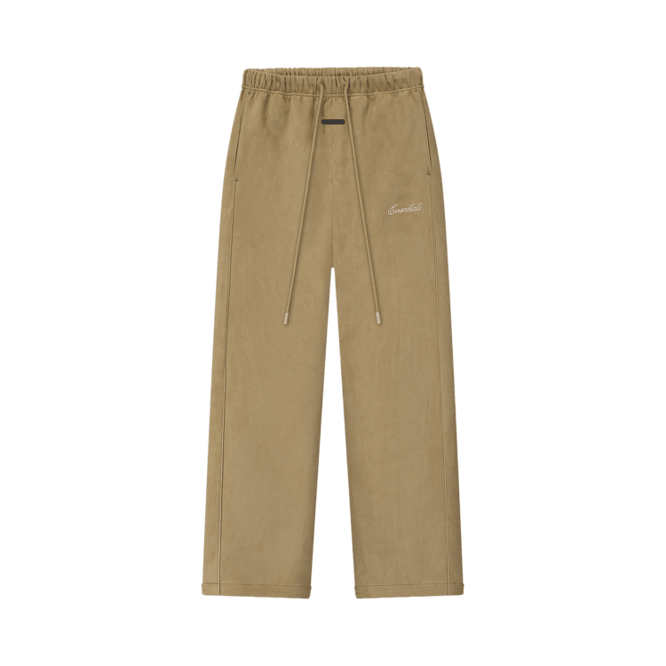 Fear of God Essentials Women's Suede Fleece Signature Relaxed Pant Dune (SS26) - Im Your Wardrobe