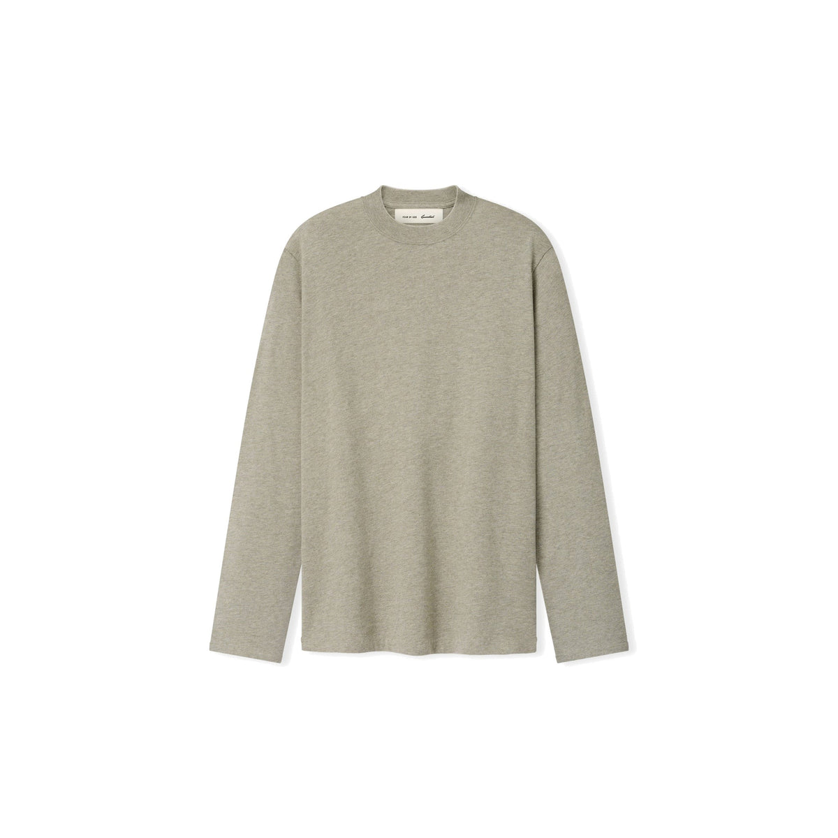 Fear of God Essentials Women's Tri-Blend Classic Fit Long Sleeve Tee Seal Heather
