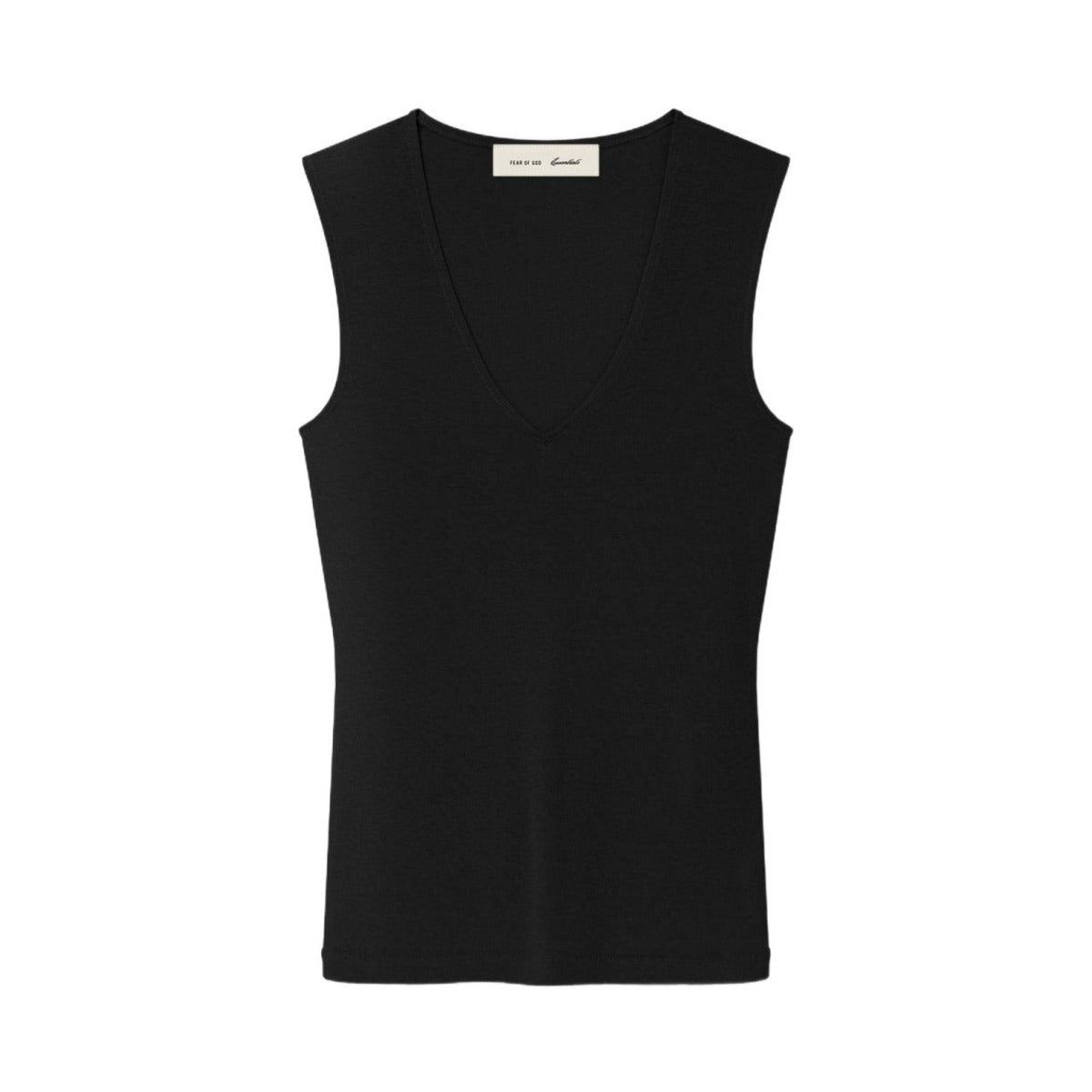 Fear of God Essentials Women's V-Neck Tank Vintage Black - Im Your Wardrobe