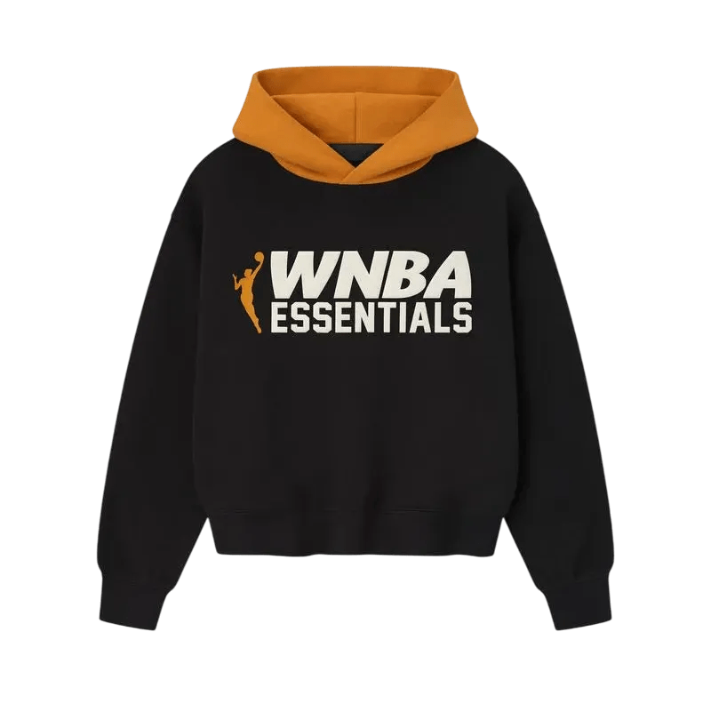 Fear of God Essentials Women's WNBA Classic Hoodie Vintage Black/Orange - Im Your Wardrobe