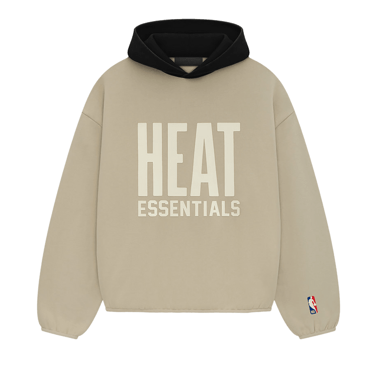 Fear of God Essentials x NBA Heat Hoodie Wheat (FW24) - Im Your Wardrobe