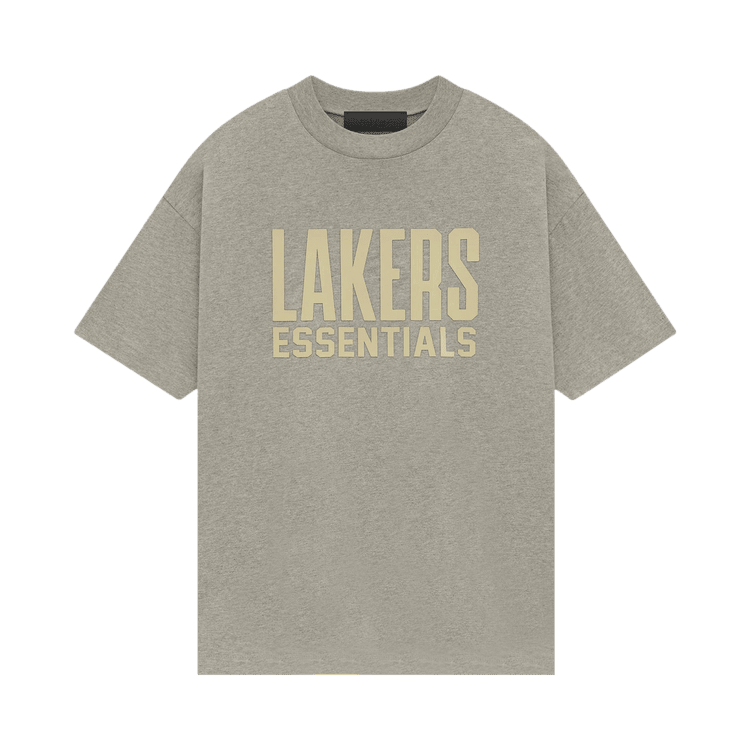 Fear of God Essentials x NBA Los Angeles Lakers Tee Grey Yello (FW24) - Im Your Wardrobe