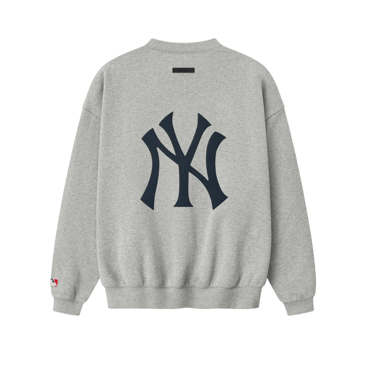 Fear of God Essentials Yankees Sport Crewneck Concrete Heather - Im Your Wardrobe
