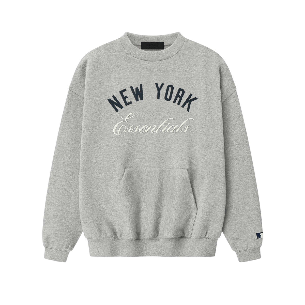 Fear of God Essentials Yankees Sport Crewneck Concrete Heather - Im Your Wardrobe