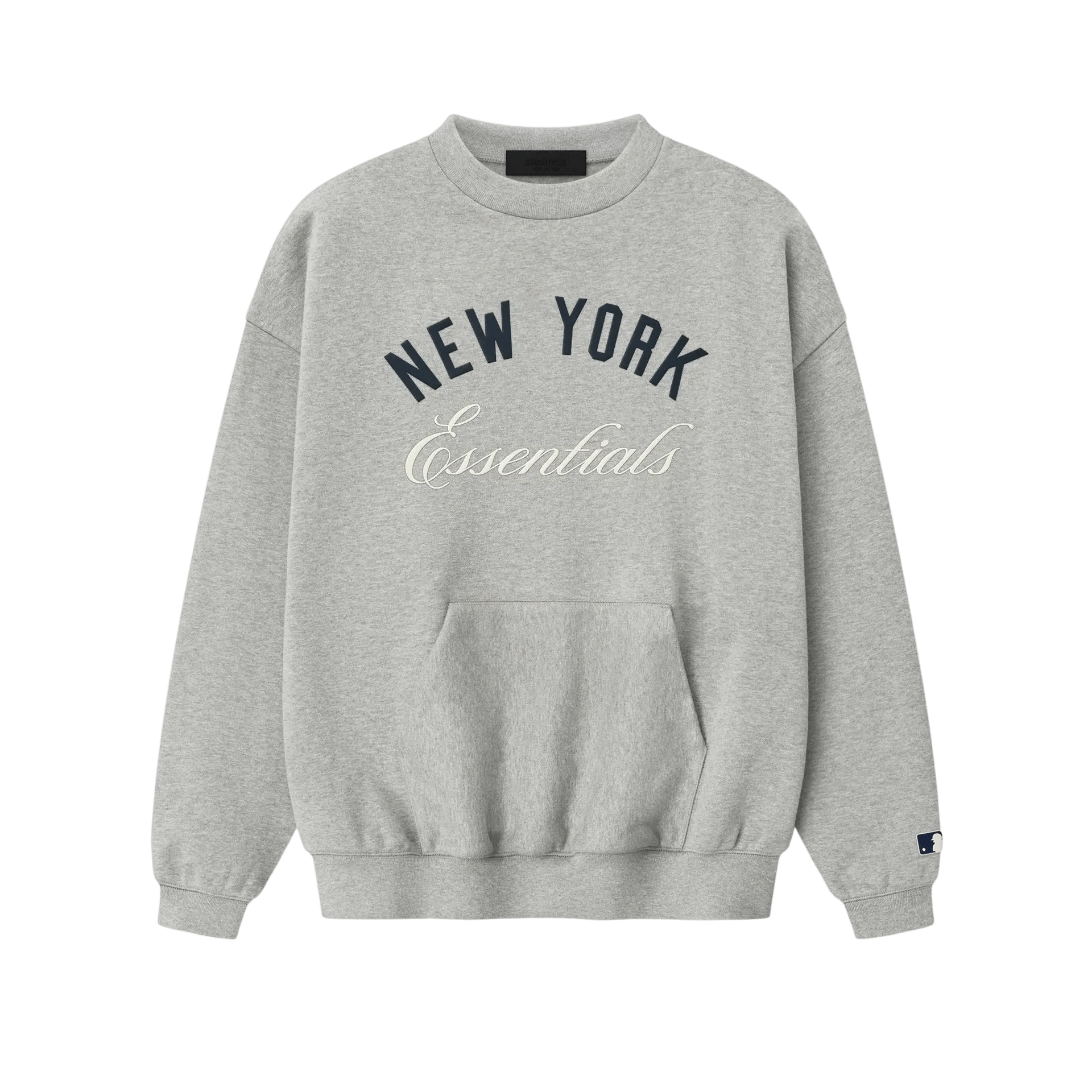Fear of God Essentials Yankees Sport Crewneck Concrete Heather - Im Your Wardrobe