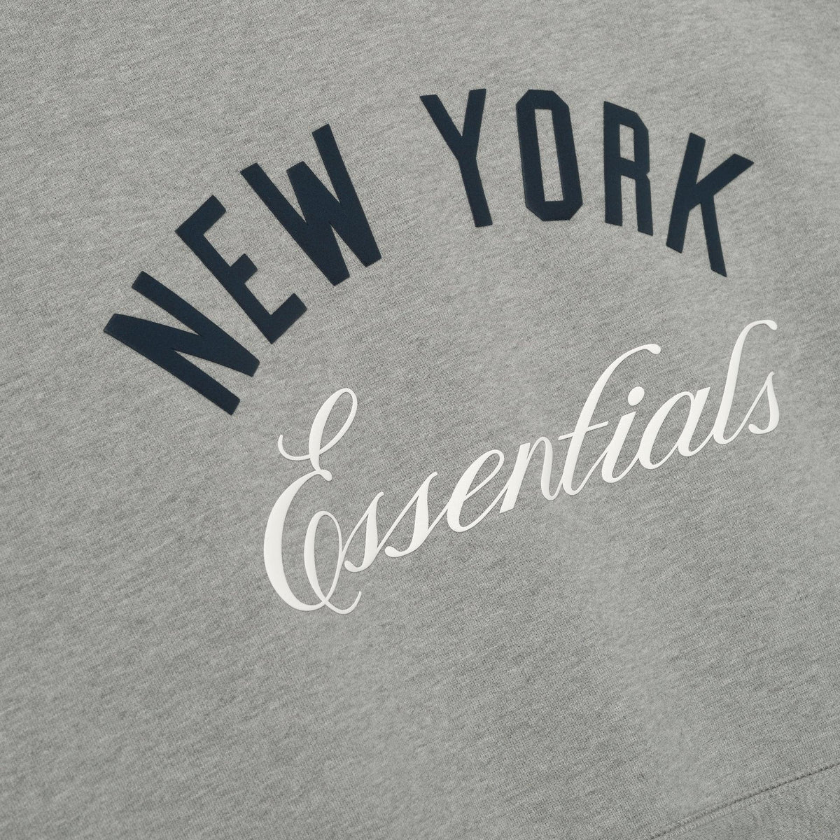 Fear of God Essentials Yankees Sport Crewneck Concrete Heather - Im Your Wardrobe