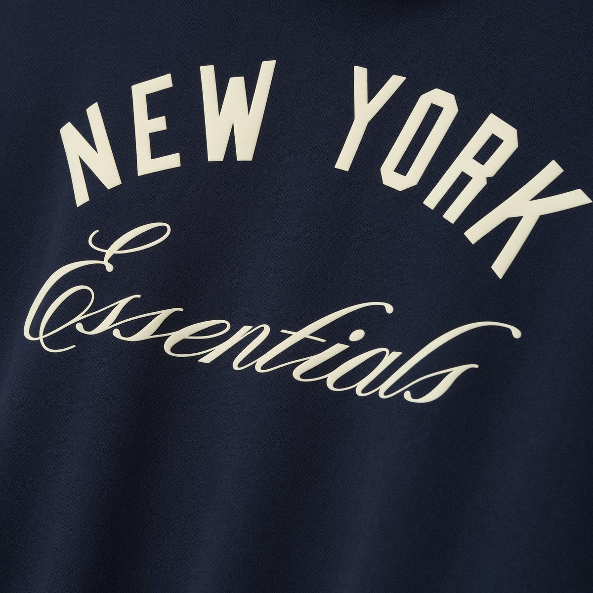 Fear of God Essentials Yankees Sport Hoodie Dark Sapphire - Im Your Wardrobe