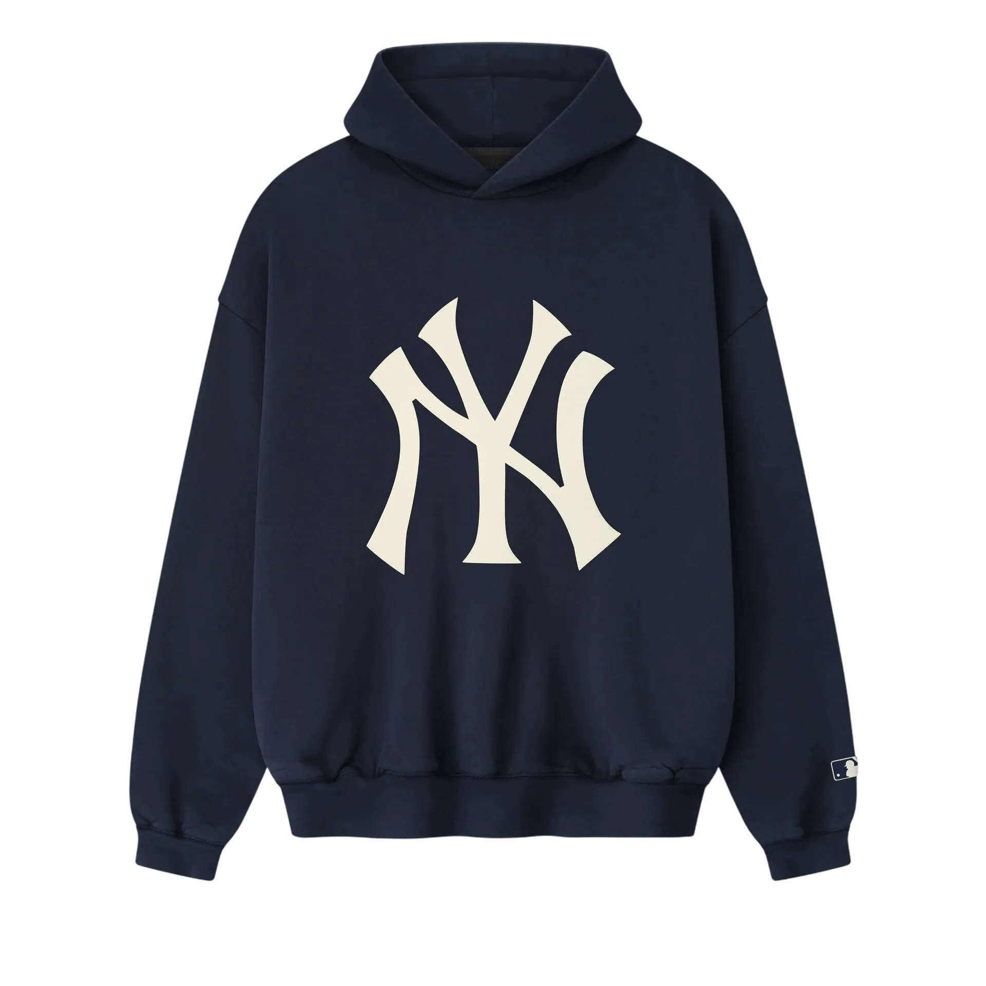 Fear of God Essentials Yankees Sport Hoodie Dark Sapphire - Im Your Wardrobe