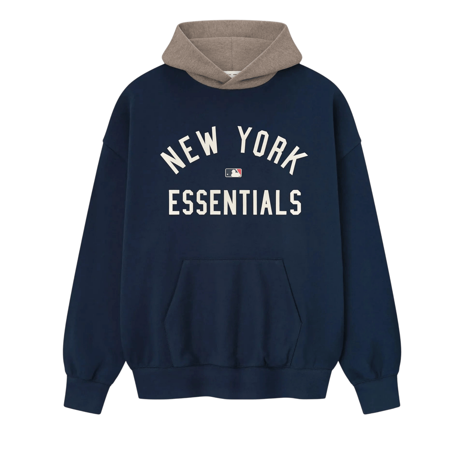 Fear of God Essentials Yankees Sport Hoodie Midnight Navy/Homstead Heather - Im Your Wardrobe