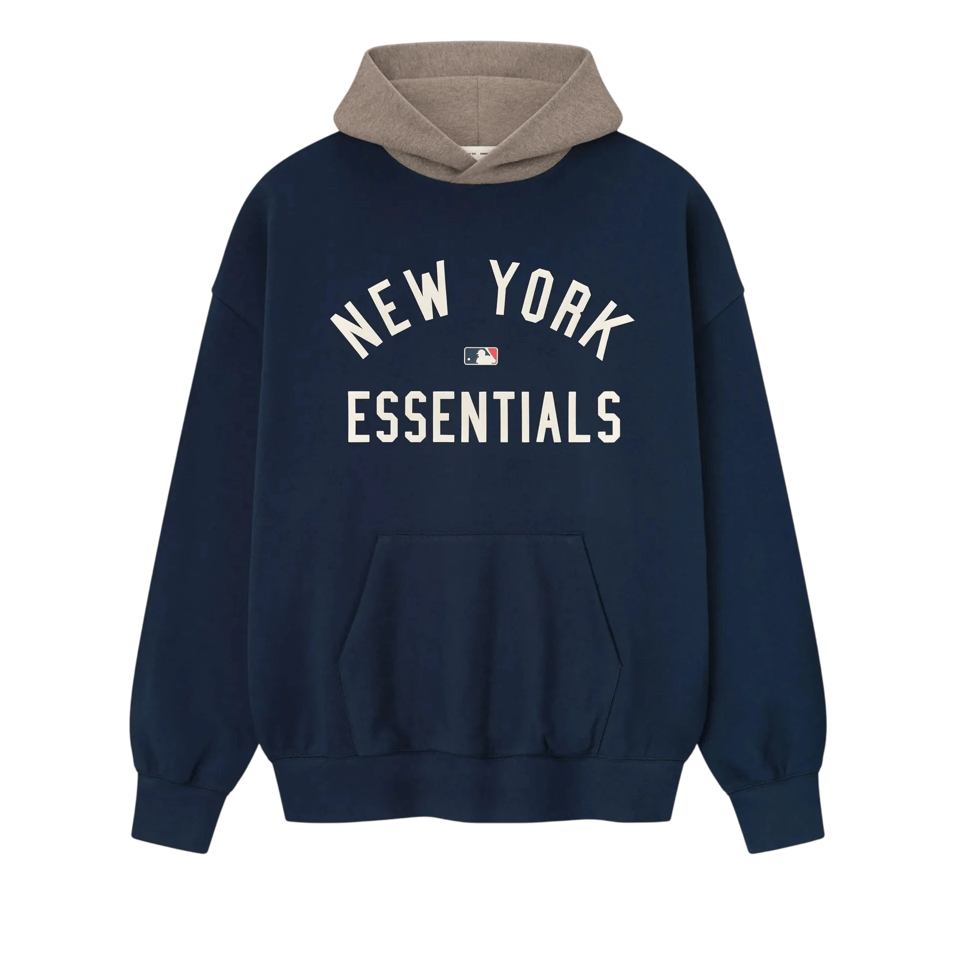 Fear of God Essentials Yankees Sport Hoodie Midnight Navy/Homstead Heather - Im Your Wardrobe