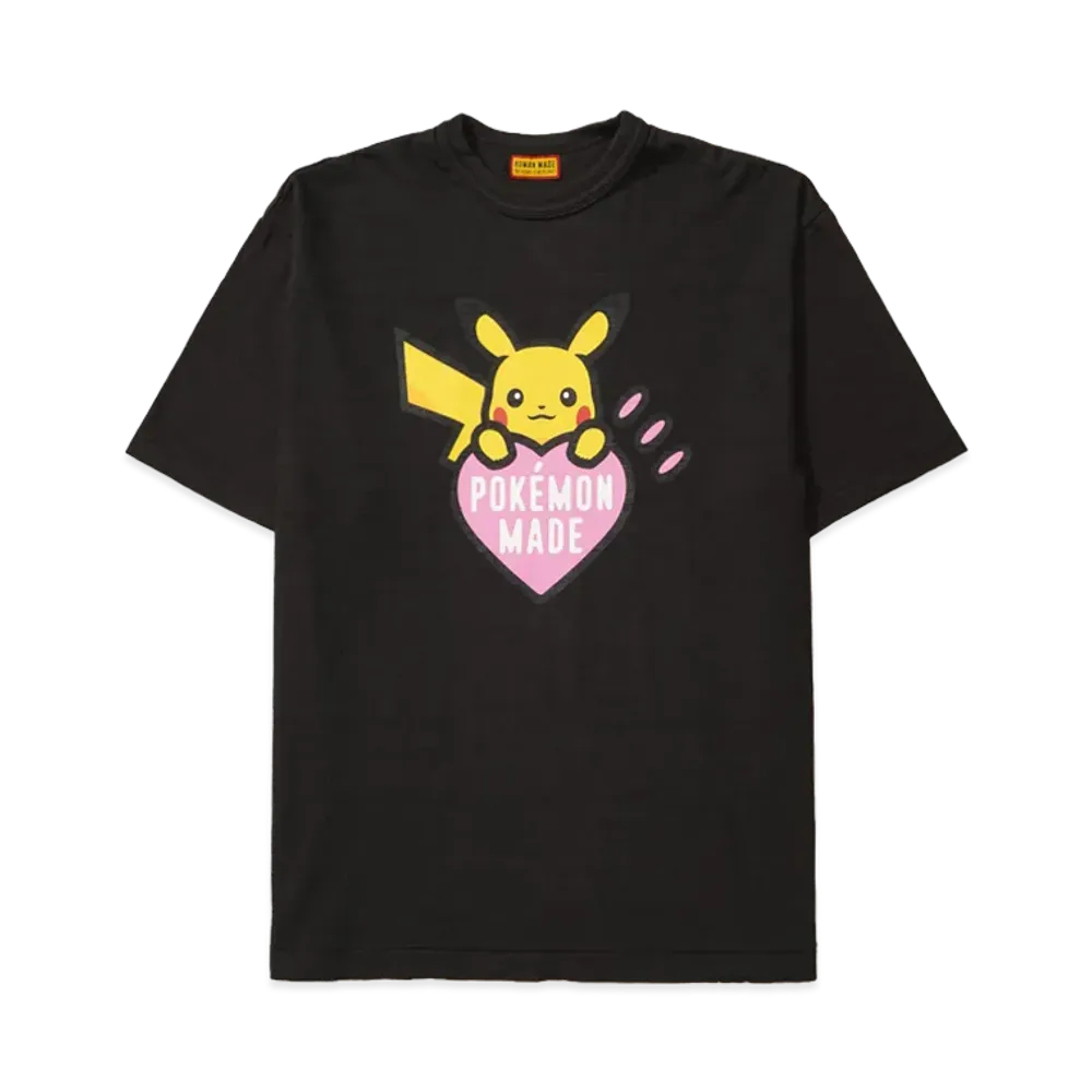 Human Made x Pokemon Graphic T-Shirt Pikachu Harajuku Black