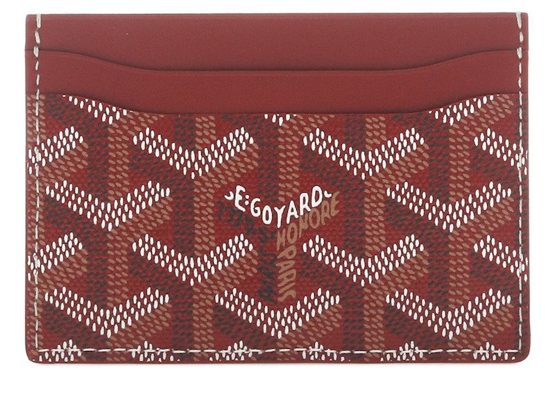 Goyard Saint Sulpice Card Holder 'Red' - Im Your Wardrobe