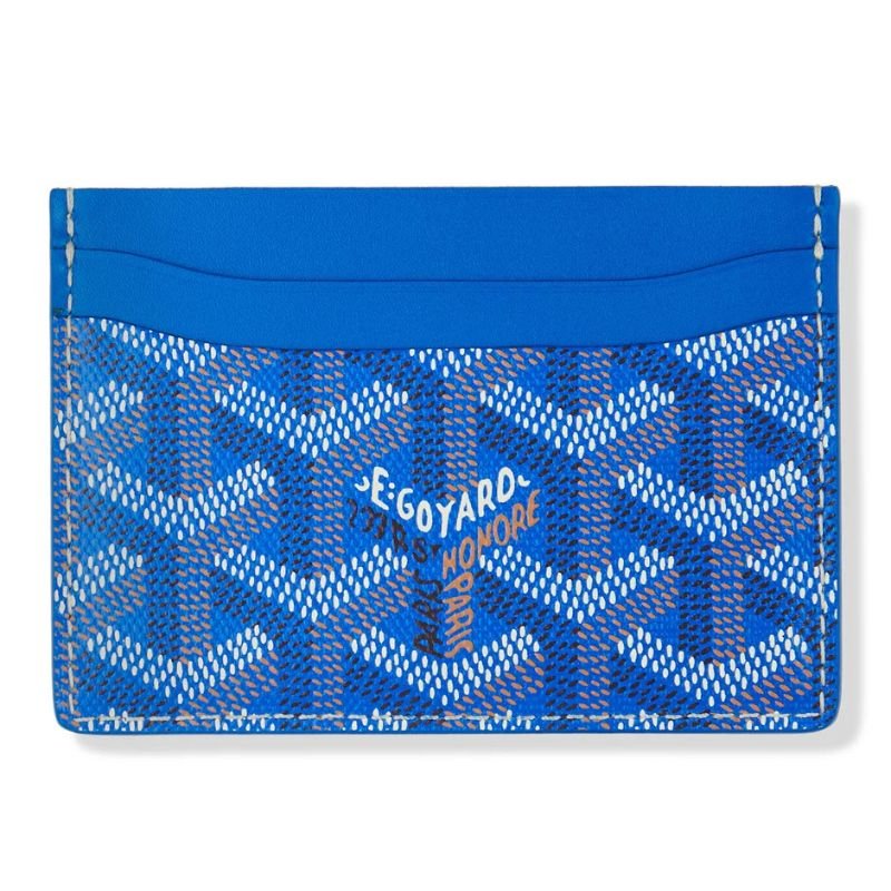 Goyard Card Holder Saint Sulpice Sky Blue