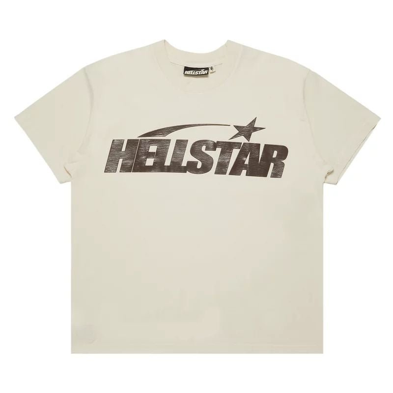 Hellstar Classic T-Shirt &#39;White/Brown&#39; (SS24) (Regular Print) - Im Your Wardrobe