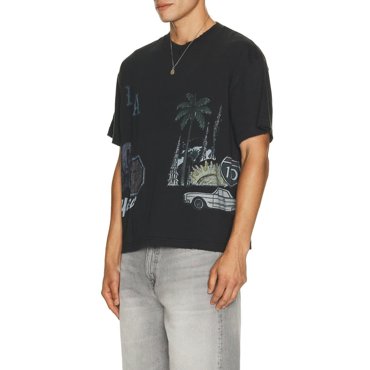 Honor The Gift All Over Los Angeles Tee Black - Im Your Wardrobe