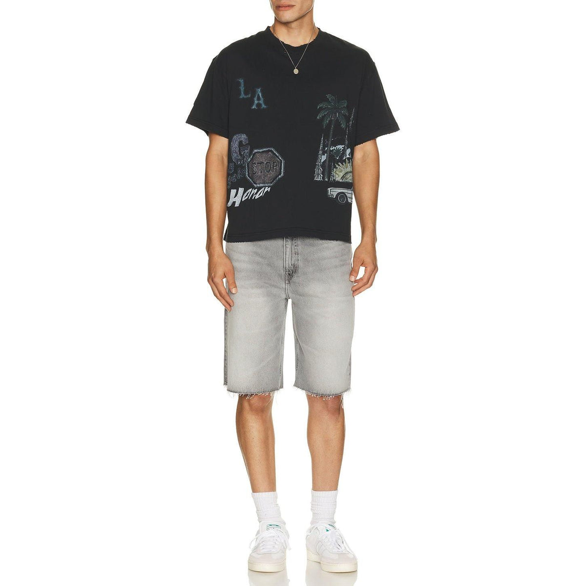 Honor The Gift All Over Los Angeles Tee Black - Im Your Wardrobe
