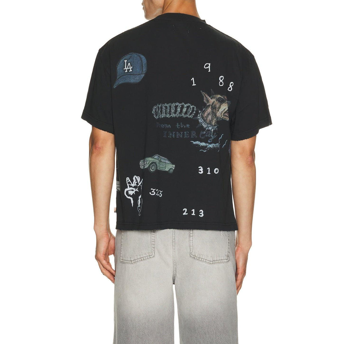 Honor The Gift All Over Los Angeles Tee Black - Im Your Wardrobe