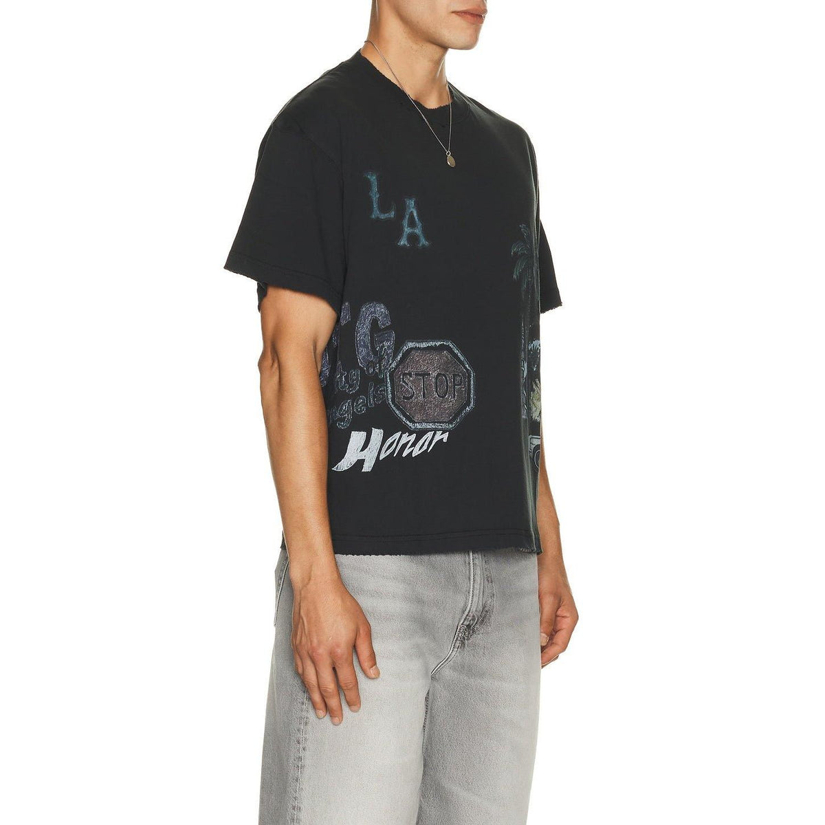 Honor The Gift All Over Los Angeles Tee Black - Im Your Wardrobe