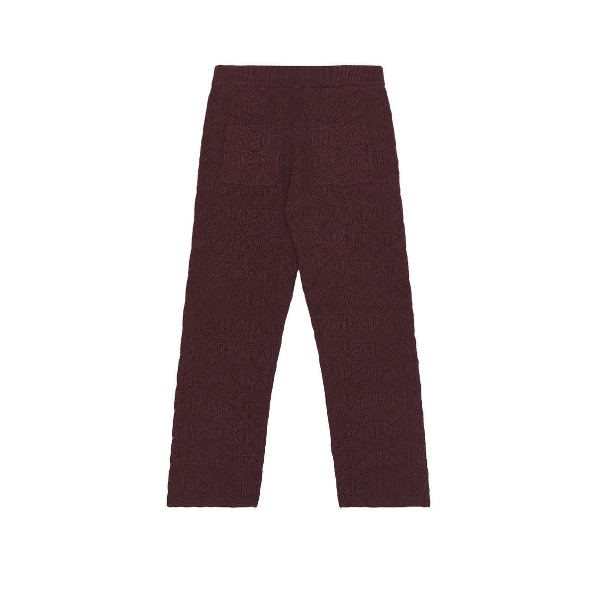 Honor The Gift Cable Knit Pant Berry - Im Your Wardrobe