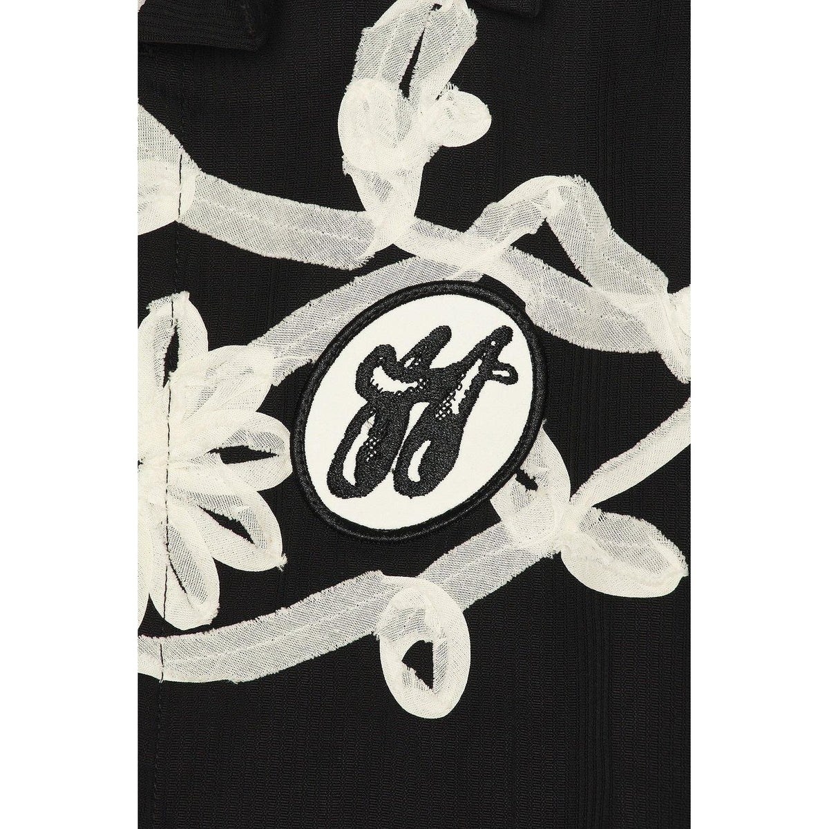 Honor The Gift Floral Ribbon Button Up Black - Im Your Wardrobe