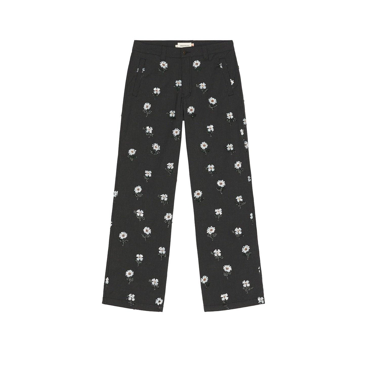 Honor The Gift Flowers Beaded Pant Black - Im Your Wardrobe