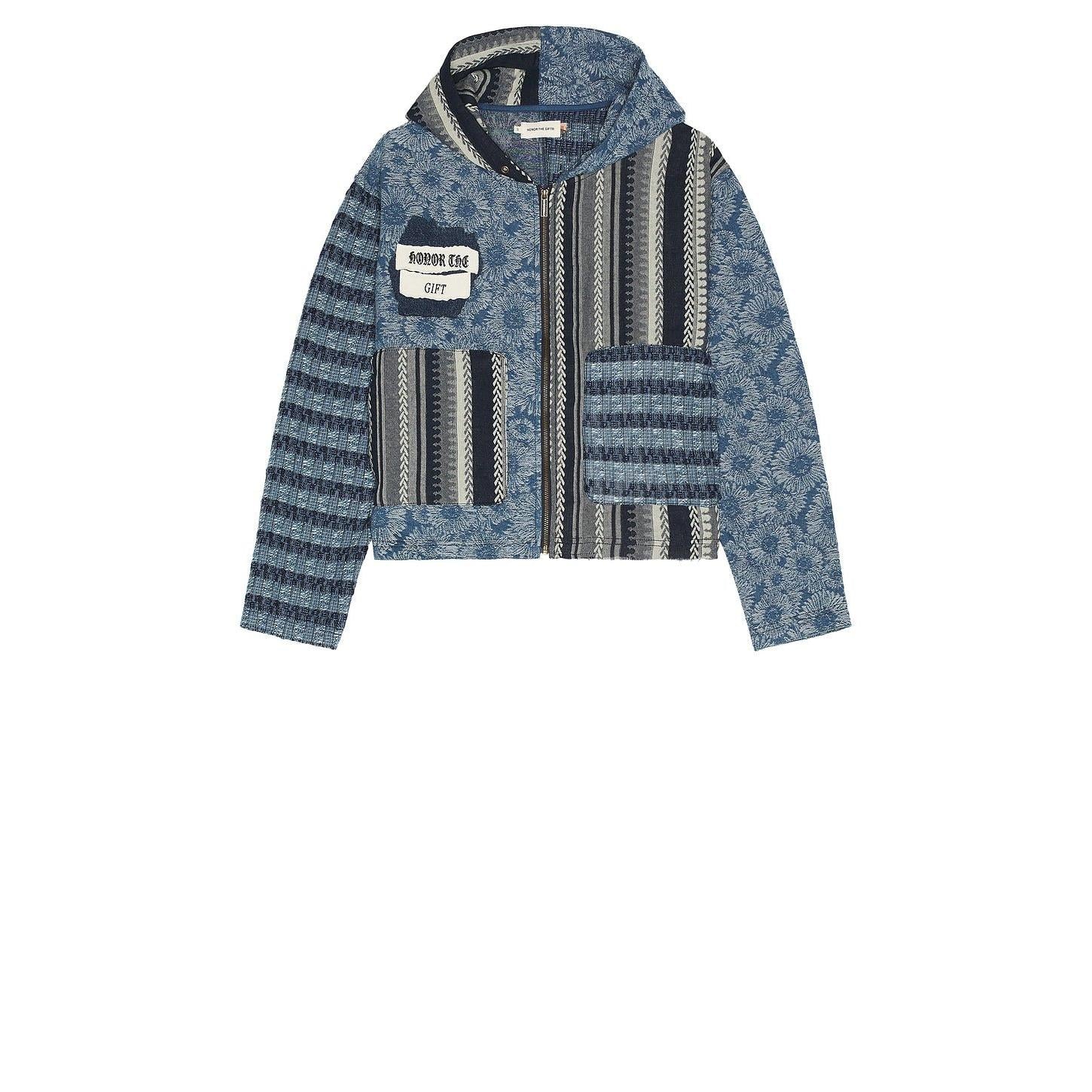 Honor The Gift Indigo Tapestry Hoodie Indigo - Im Your Wardrobe