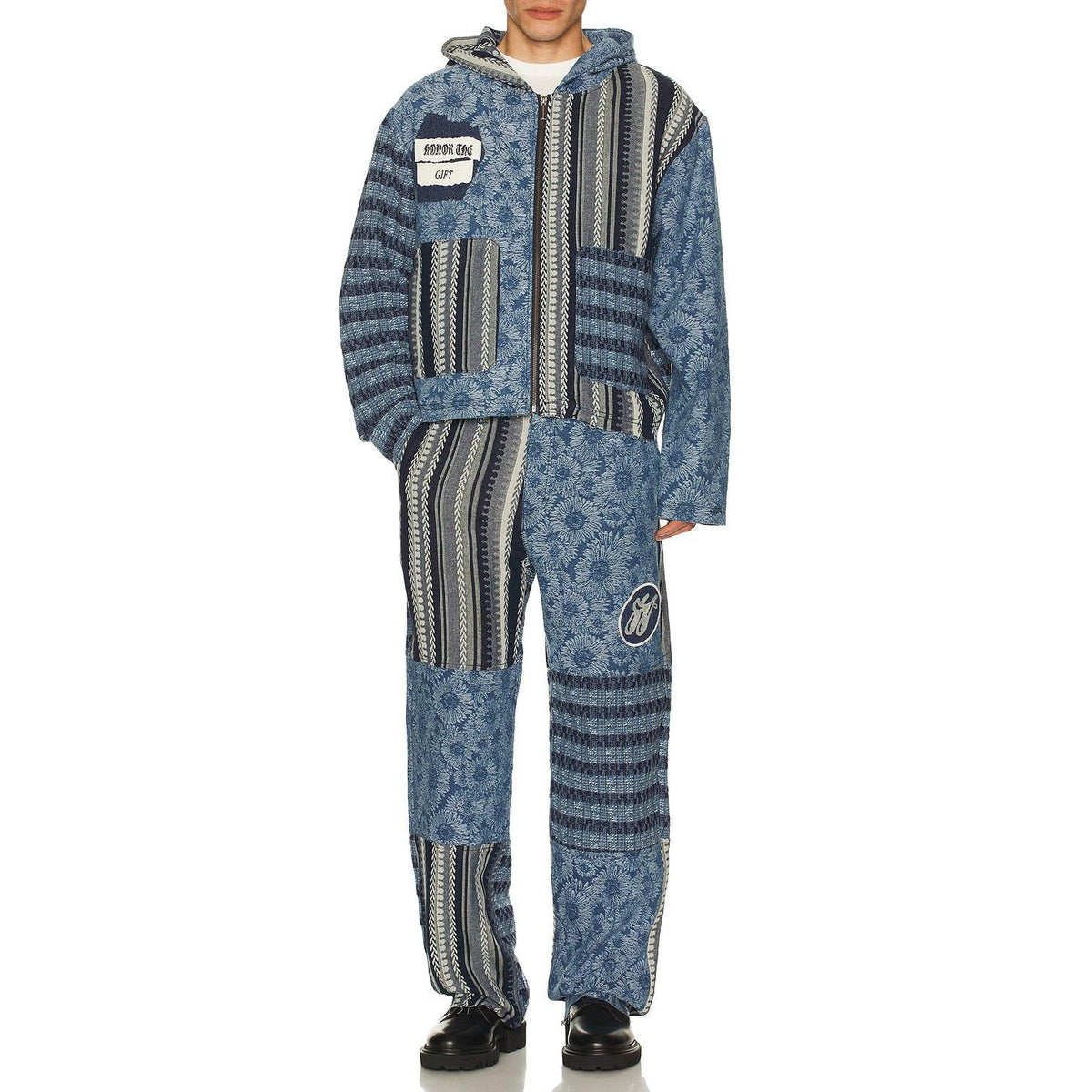 Honor The Gift Indigo Tapestry Hoodie Indigo - Im Your Wardrobe