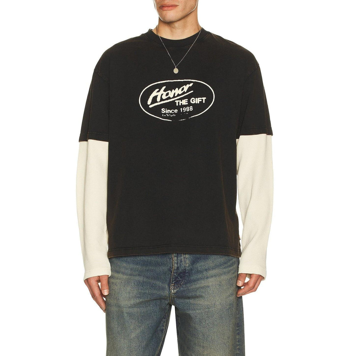 Honor The Gift Just Be Long Sleeve Tee Black - Im Your Wardrobe