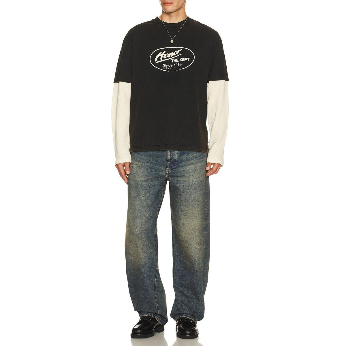 Honor The Gift Just Be Long Sleeve Tee Black - Im Your Wardrobe