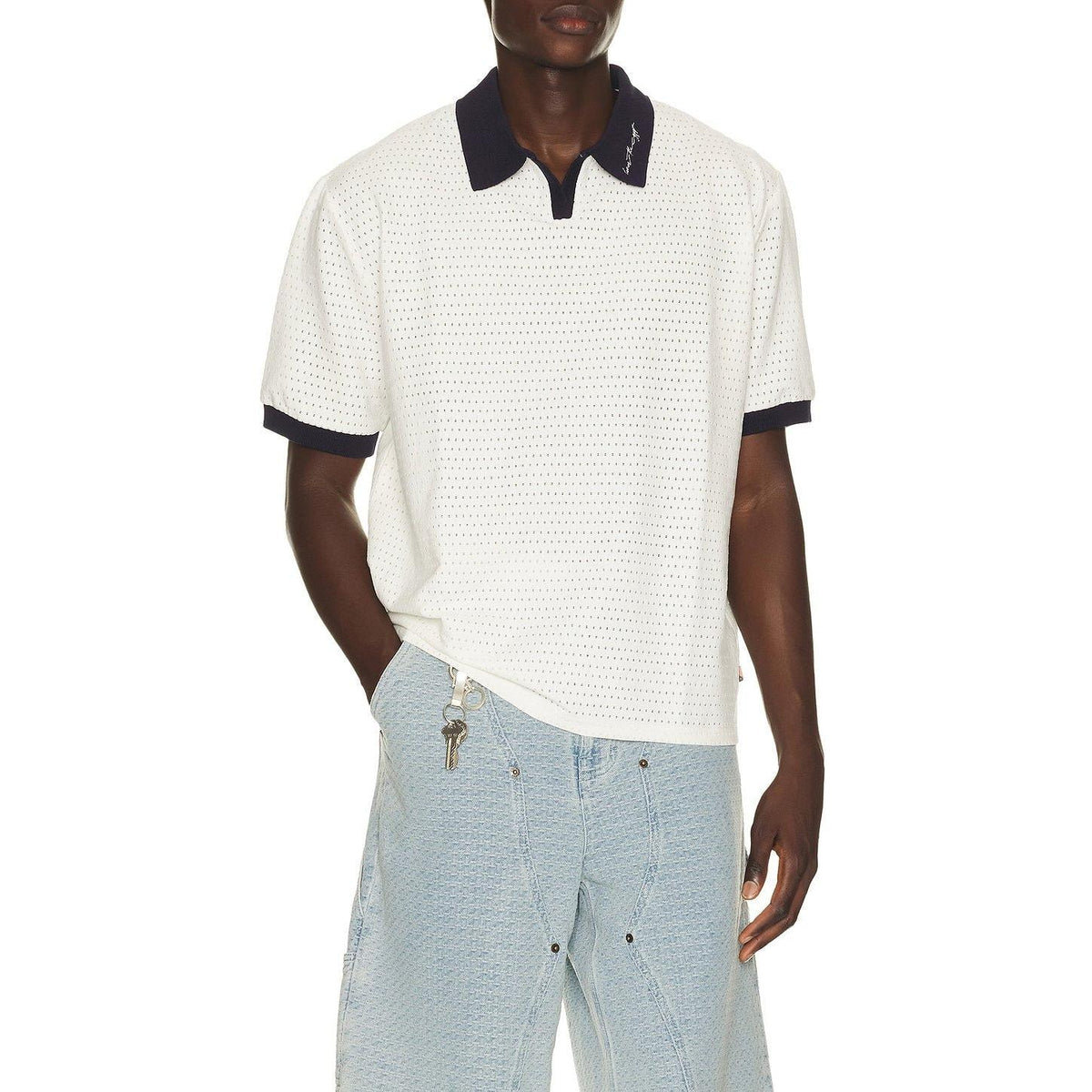 Honor The Gift Pique Colorblock Polo Bone - Im Your Wardrobe