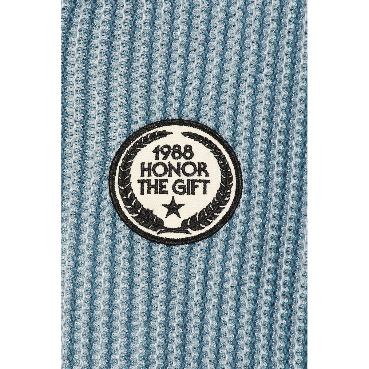 Honor The Gift Striped Knit Polo Indigo - Im Your Wardrobe