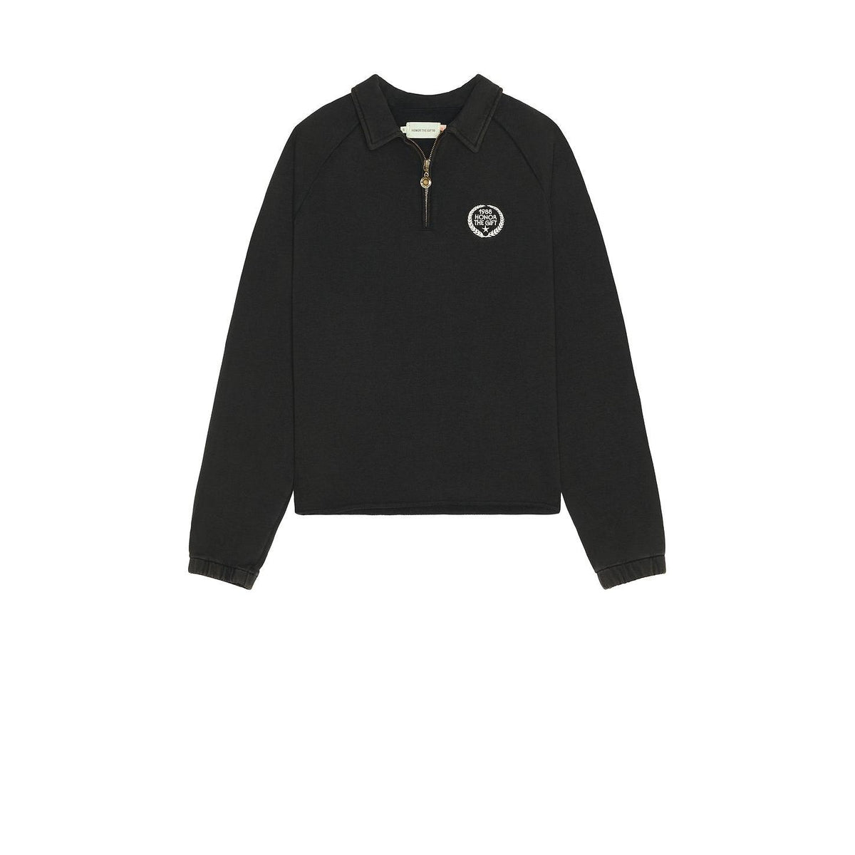 Honor The Gift Vintage Terry Quarter Zip Vintage Black - Im Your Wardrobe