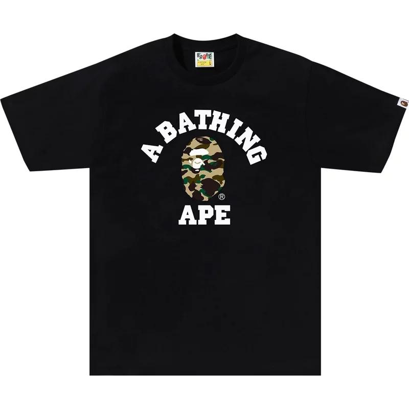 A Bathing Ape BAPE - 1st Camo College T-Shirt (Black/Yellow) (FW23)