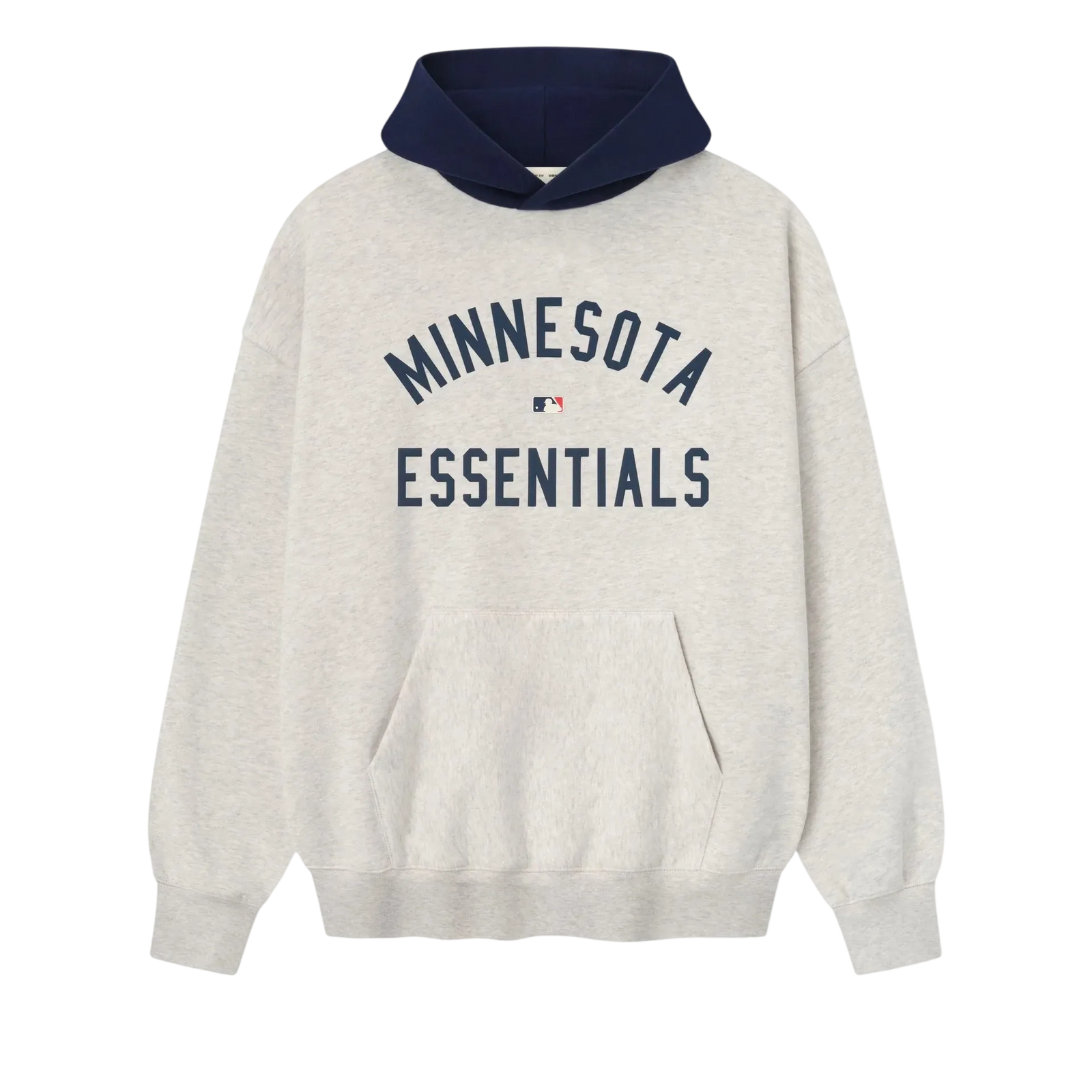 Fear of God Essentials Twins Sport Hoodie Oatmeal Heather/Midnight Navy