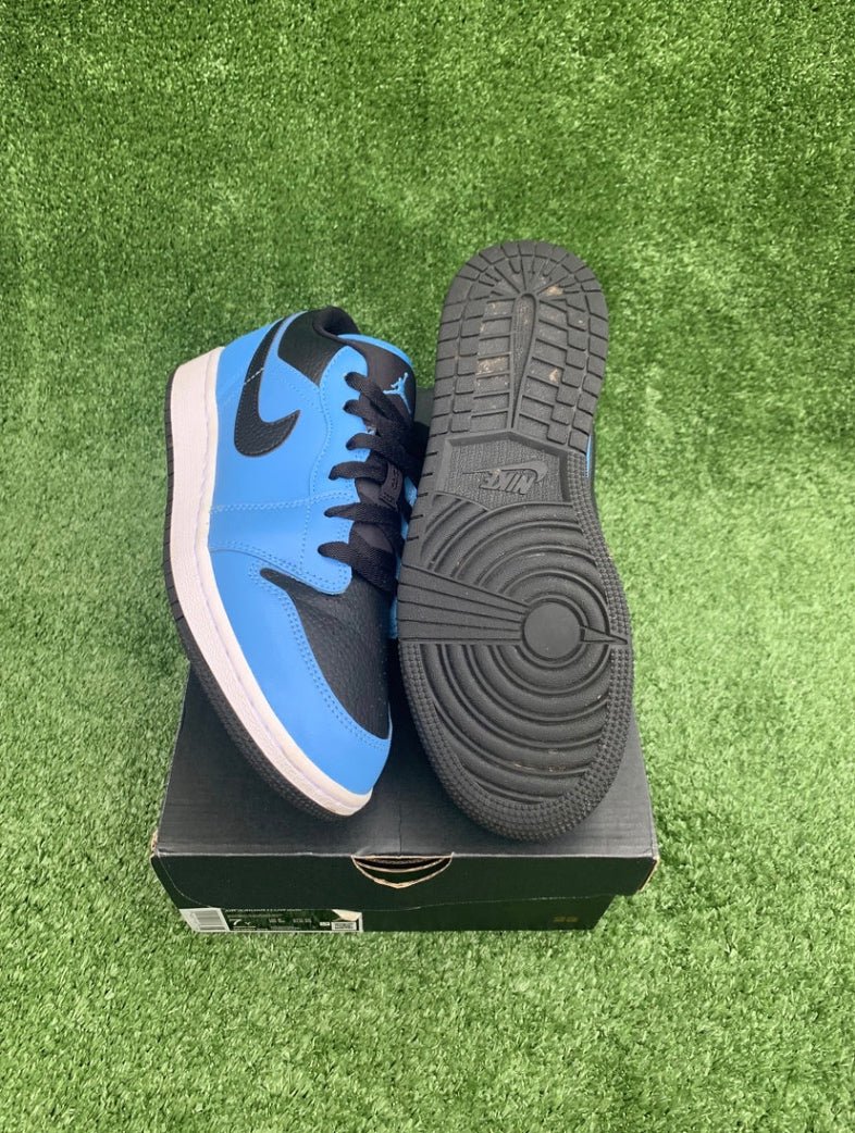 Jordan 1 Low Black University Blue (GS) - 7Y (8.5 Women’s) - Im Your Wardrobe