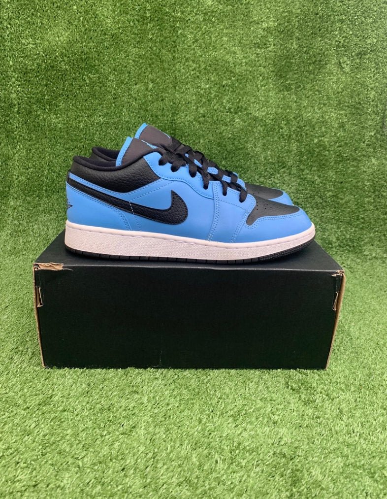 Jordan 1 Low Black University Blue (GS) - 7Y (8.5 Women’s) - Im Your Wardrobe