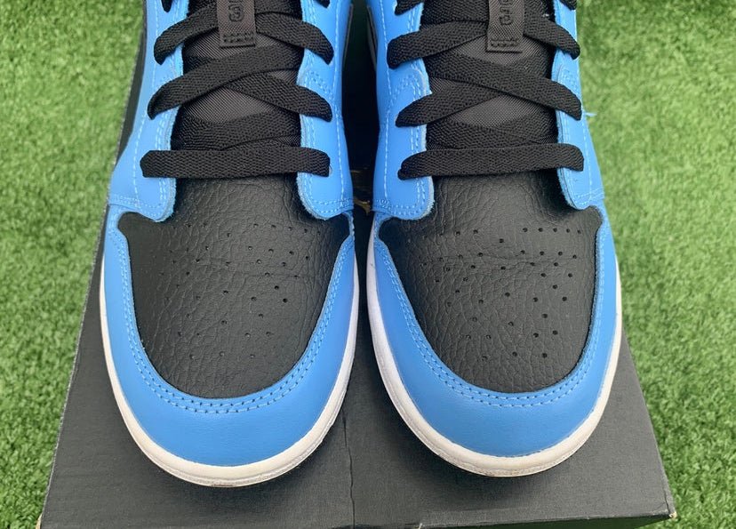 Jordan 1 Low Black University Blue (GS) - 7Y (8.5 Women’s) - Im Your Wardrobe