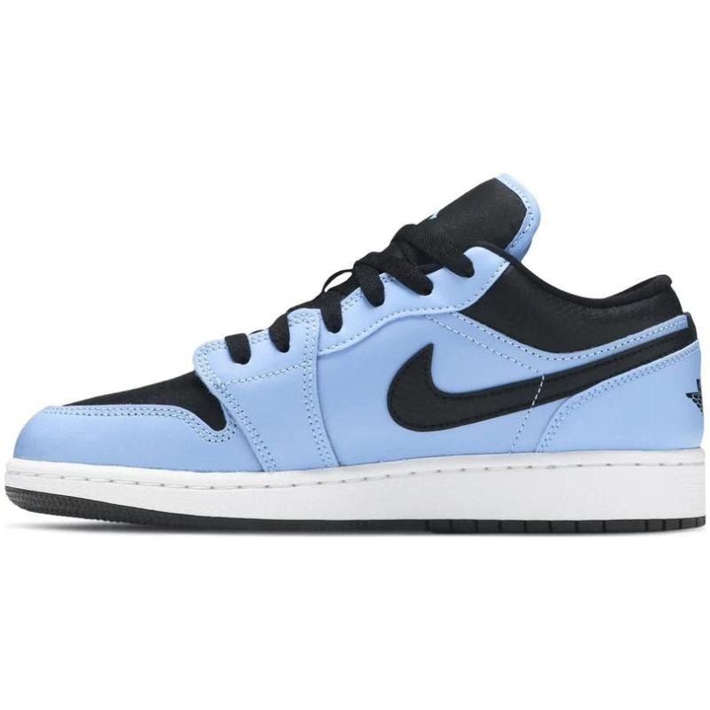 Jordan 1 Low Black University Blue (GS) - 7Y (8.5 Women’s) - Im Your Wardrobe