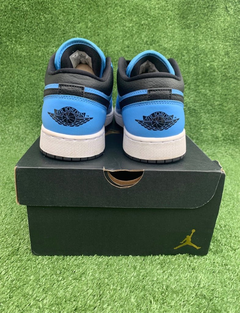 Jordan 1 Low Black University Blue (GS) - 7Y (8.5 Women’s) - Im Your Wardrobe